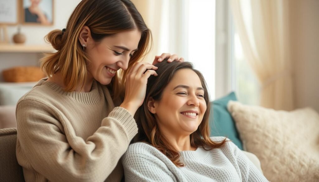 caring for someone with hair loss