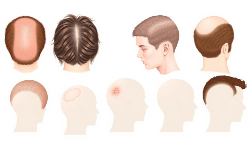 common hair loss patterns