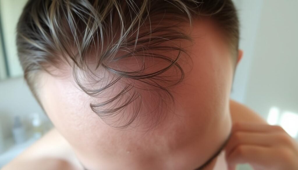 early warning signs of balding