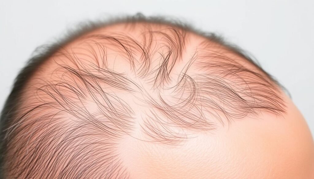 first signs of hair thinning