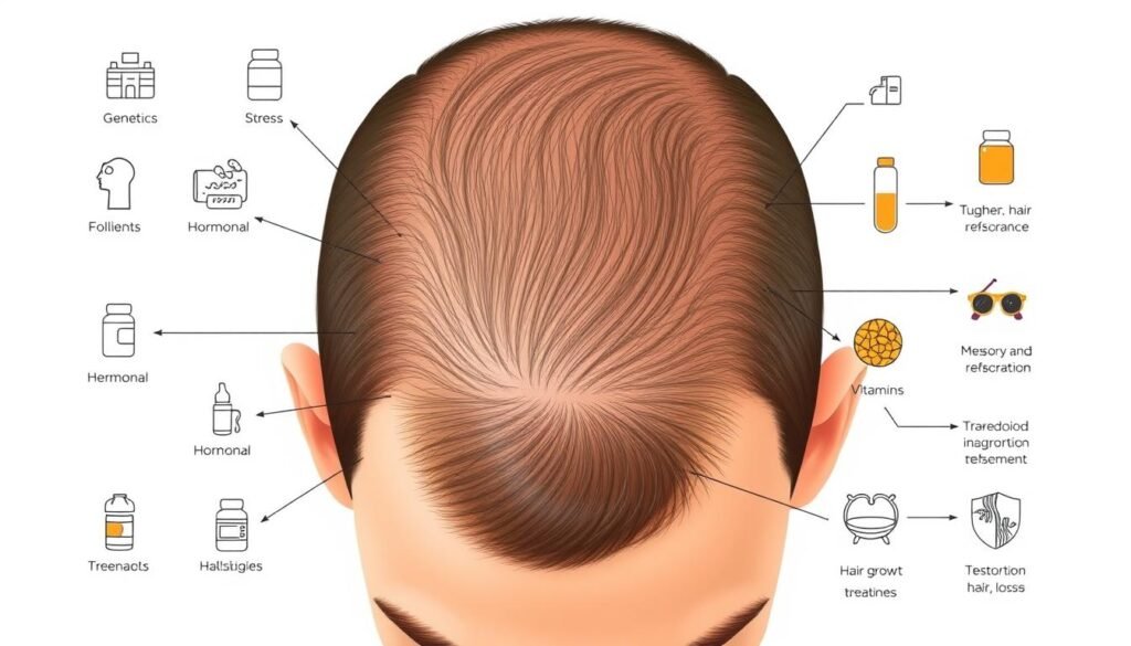 receding hairline