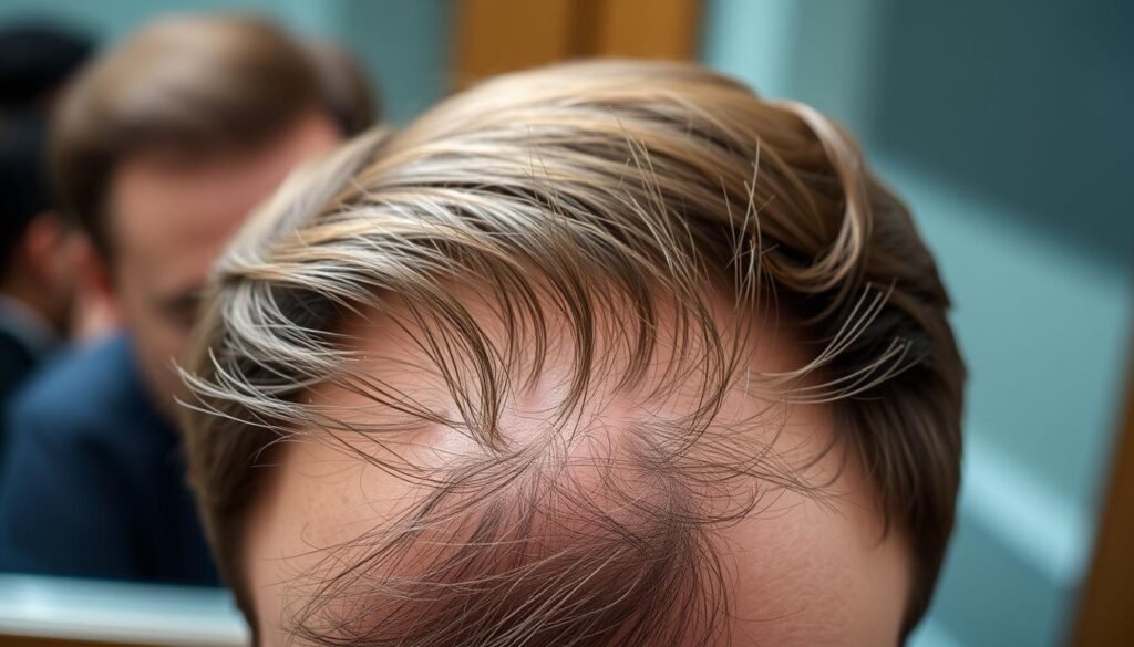 signs of receding hairline